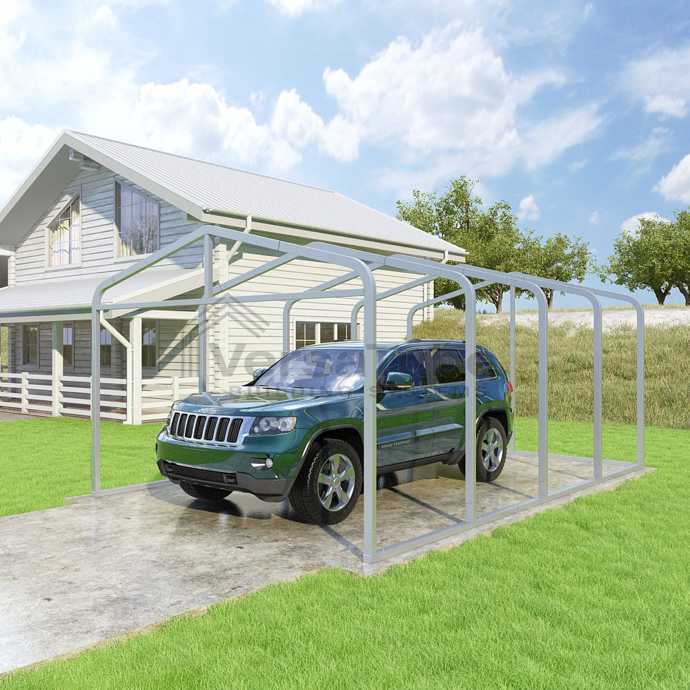 Frame Only - Classic Carport - 12'W x 18'L x 7'H - Carport or Shelter ...