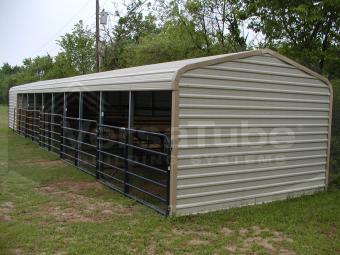 Loafing Shed - 30 x 12 x 8 - Barn or Loafing Shed - Building Kits